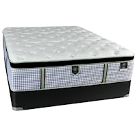 Full Euro Pillow Top Pocketed Coil Mattress and All Wood Foundation