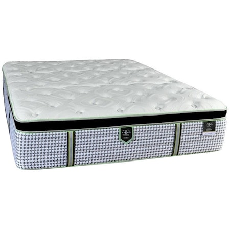 Twin Extra Long Euro Pillow Top Pocketed Coil Mattress and Surge Adjustable Base with Massage