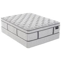 Twin Extra Long 15" Medium Euro Top Hybrid Mattress and 5" Biltmore Low Profile Foundation