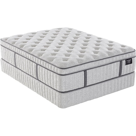 Twin 15" Medium Euro Top Hybrid Mattress and 5" Biltmore Low Profile Foundation