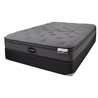 Full Plush Euro Top Pocketed Coil Mattress and All Wood Foundation