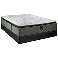 Full 13" Pillow Top Hybrid Mattress and Supreme 5" Low Profile Foundation