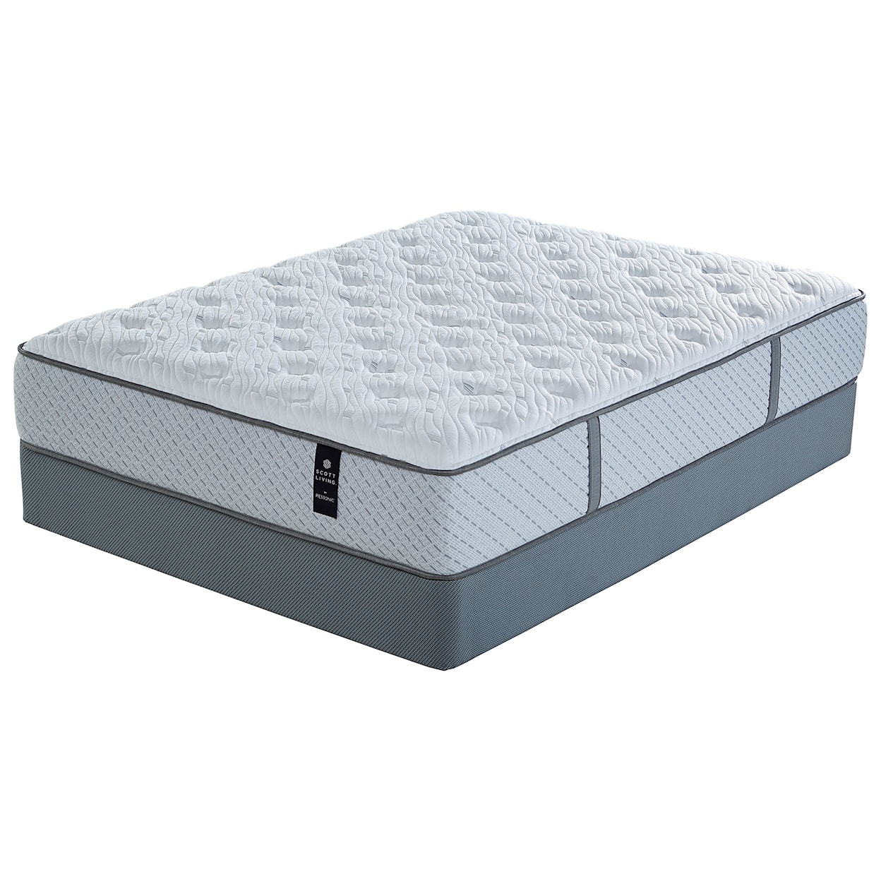 Restonic Juniper Plush King Pocketed Coil Mattress Set