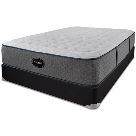 King Luxury Firm Mattress and 5" Low Profile Black Foundation