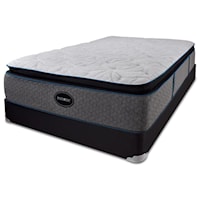 Queen Super Pillow Top Mattress and 5" Low Profile Black Foundation