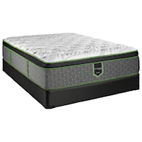 King 15" Euro Top Hybrid Mattress and Supreme 5" Low Profile Foundation