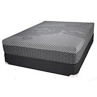 Queen Plush Hybrid Mattress and All Wood Foundation