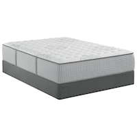 Cal King Firm Hybrid Mattress and 9" Black Foundation