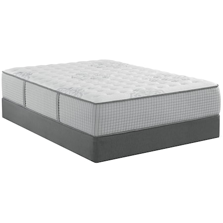 Full Firm Hybrid Mattress and 5" Low Profile Black Foundation