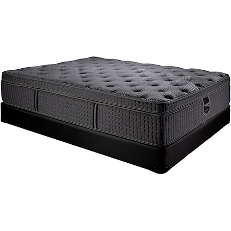 King 16 1/2" Firm Box Top Hybrid Mattress and Supreme 5" Low Profile Foundation