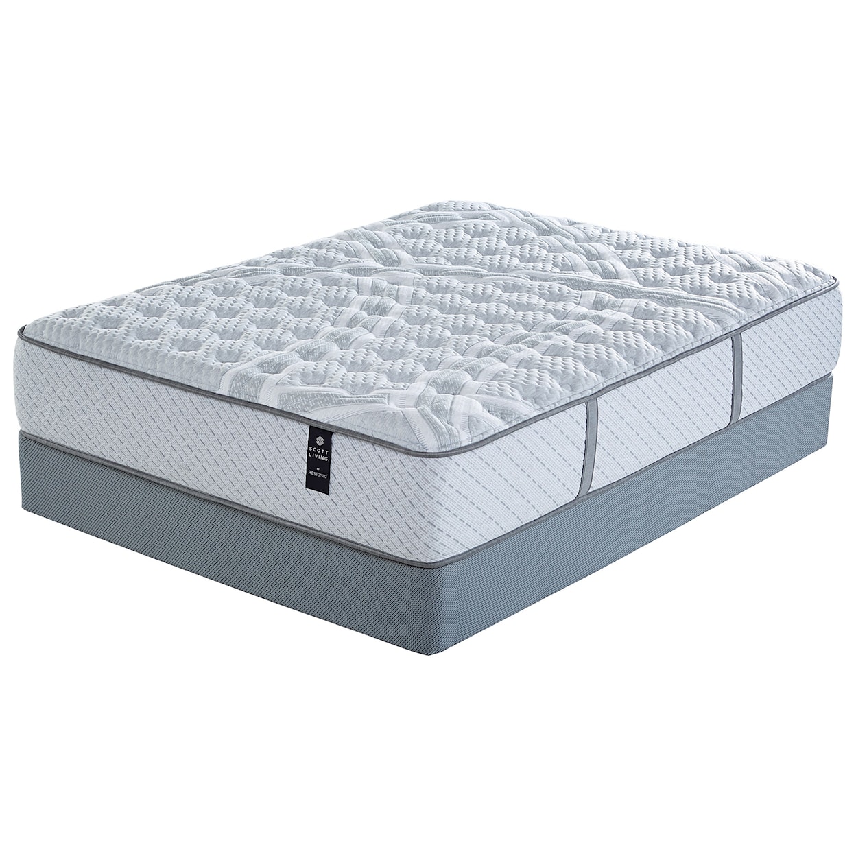 Restonic Primrose Firm Twin Pocketed Coil Mattress Set