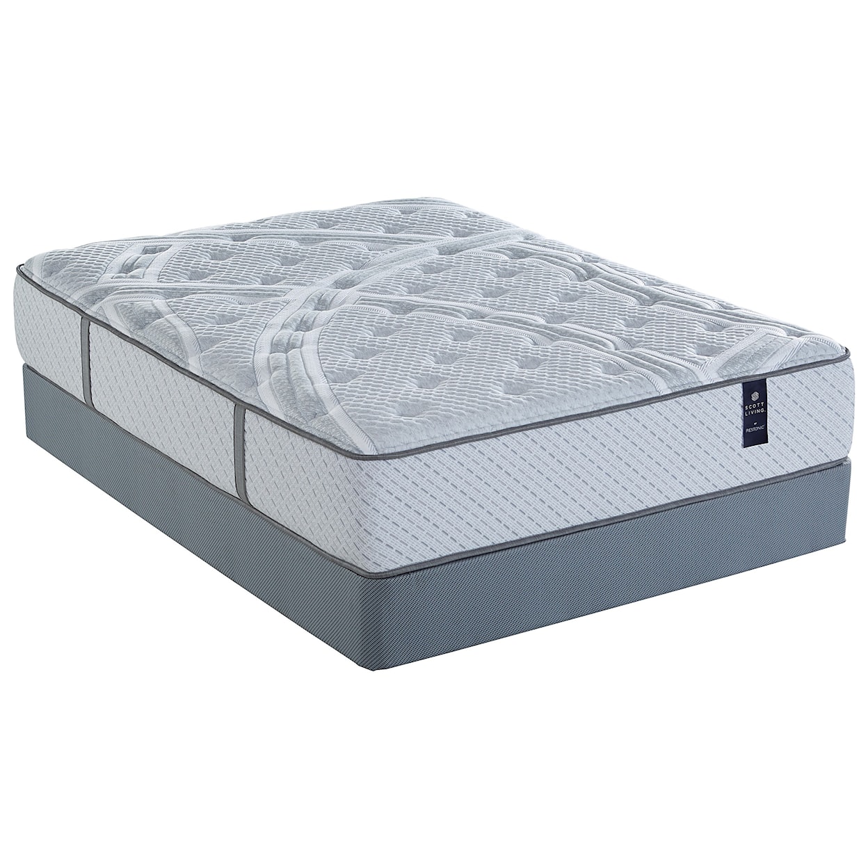 Restonic Primrose Plush Queen Plush Pocketed Coil Mattress Set