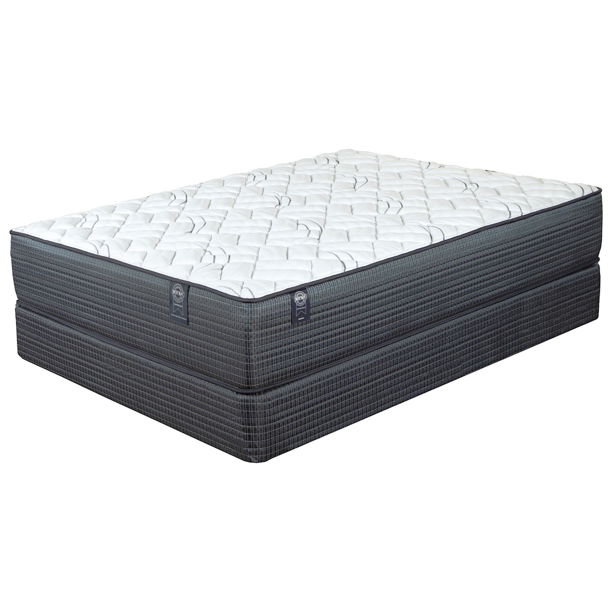 Restonic Savannah Firm Cal King Firm Tight Top Mattress Set