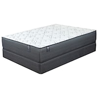 Twin Extra Long Firm Encased Coil Tight Top Mattress and 9" Black Foundation