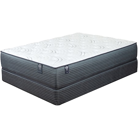 Split Queen Plush Individually Wrapped Coil Mattress and 9" Black Foundation