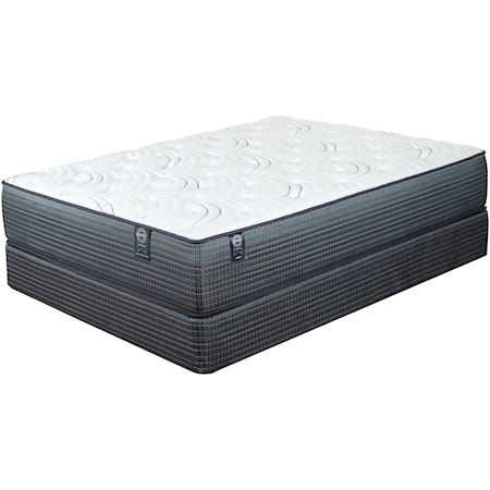 Queen Plush Individually Wrapped Coil Mattress and 9" Black Foundation