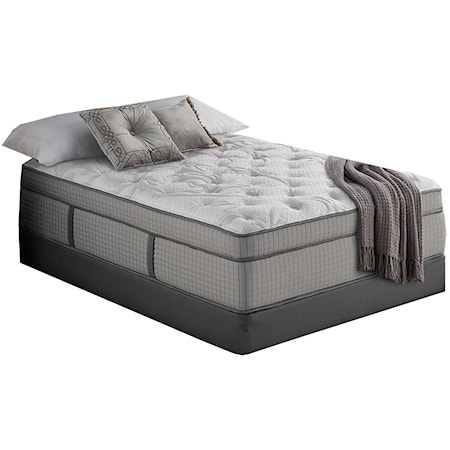 Queen 13 1/2" Hybrid Euro Top Mattress and 9" Universal Foundation