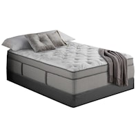 Queen 13 1/2" Hybrid Euro Top Mattress and 5" Low Profile Universal Foundation