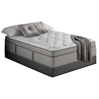 Full 13 1/2" Hybrid Euro Top Mattress and 5" Low Profile Universal Foundation