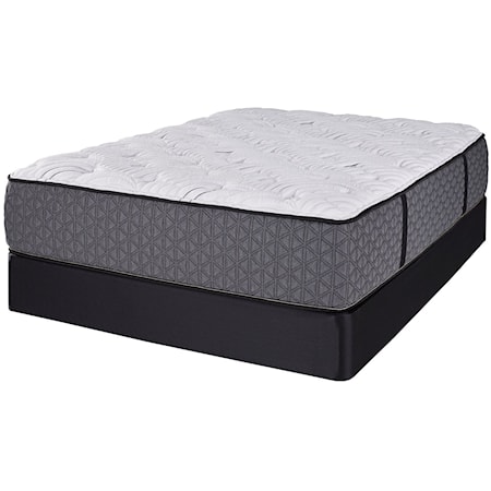 Queen Firm 2-Sided Pocketed Coil Mattress and Comfort Care Low Profile Foundation