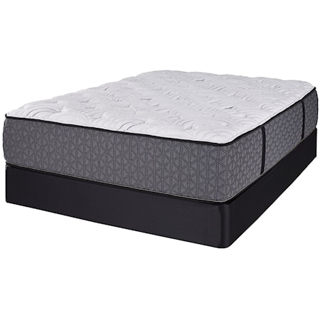 Queen Plush 2-Sided Pocketed Coil Mattress and Comfort Care Foundation