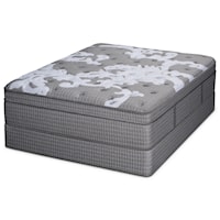California King Euro Top Pocketed Coil Mattress and Foundation