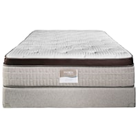 Twin 15" Firm Euro Top Latex Mattress and Comfort Care Foundation