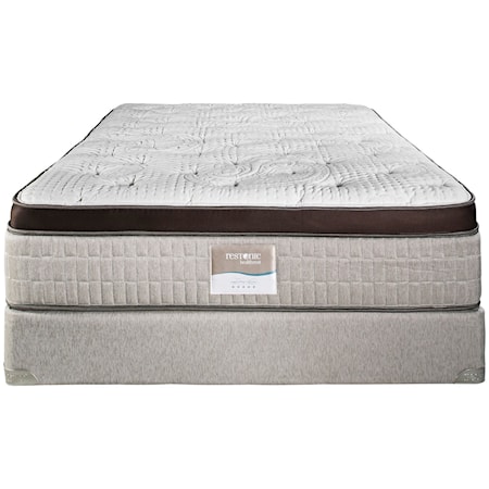 Twin 15" Firm Euro Top Latex Mattress and Comfort Care Low Profile Foundation