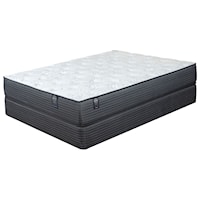 Twin Extra Long Medium Feel Mattress and 5" Universal Low Profile Navy Foundation