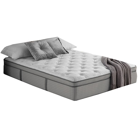 Full 13 1/2" Euro Top Hybrid Mattress and Ease 3.0 Adjustable Base