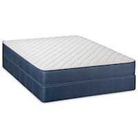 Full Firm 2-Sided Innerspring Mattress and Low Profile Wood Foundation