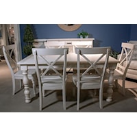 Rectangular Table with 6 Side Chairs