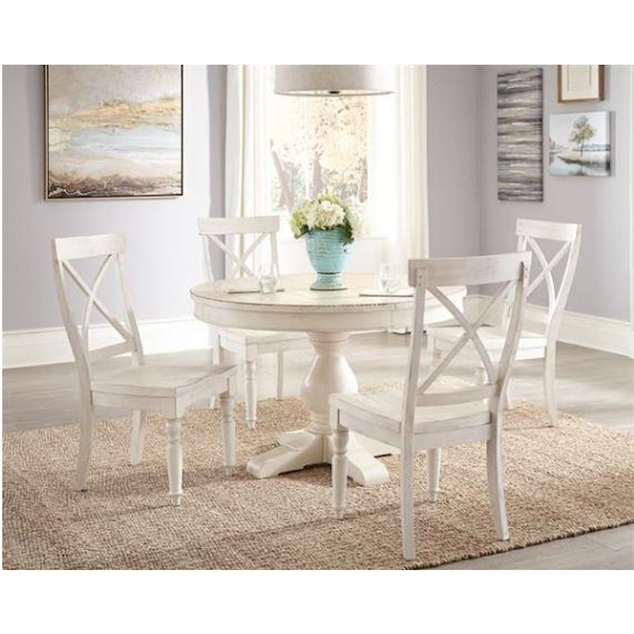 Riverside Furniture Aberdeen 5 Piece Round Dining Set