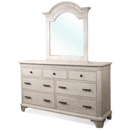 Dresser and Mirror Combo