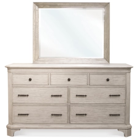 Dresser and Mirror Combo