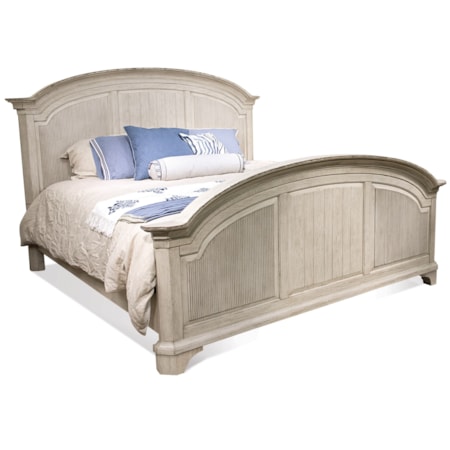 Queen Reeded Bed