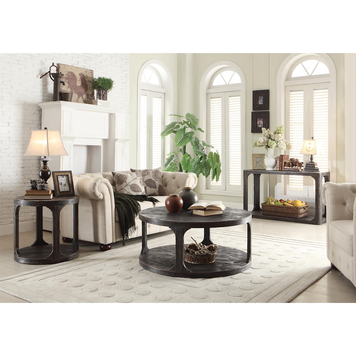 Riverside Furniture Bellagio Round End Table             