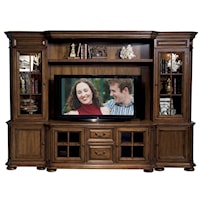 Traditional 63-Inch TV Console Wall System