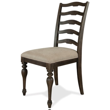 Upholstered Ladder-Back Side Chair