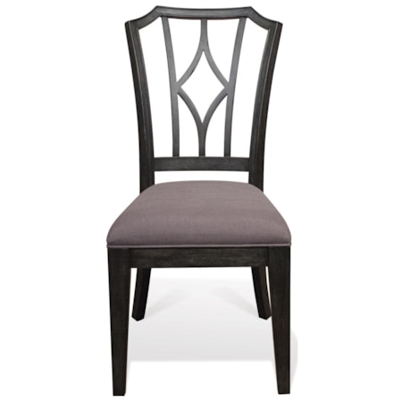 Upholstered Diamond Back Side Chair