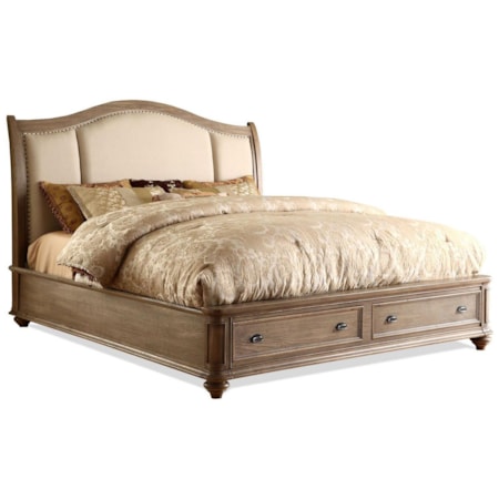 Full/Queen Upholstered Bed with Storage