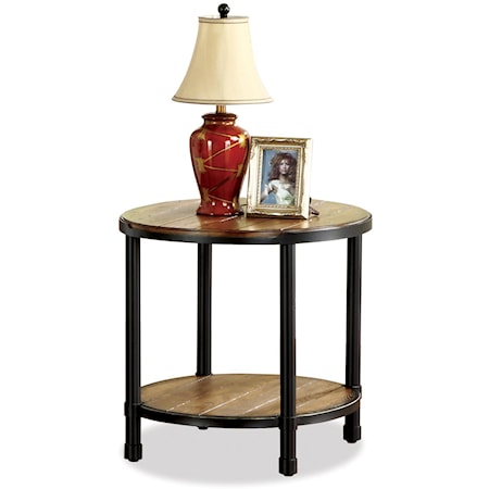 Oval End Table