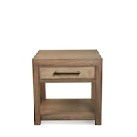 1 Drawer End Table with a Fixed Bottom Shelf