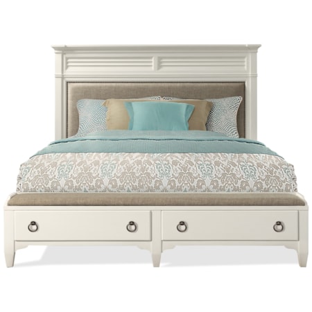 Queen Upholstered Storage Bed