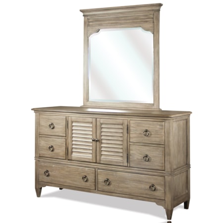 Dresser and Mirror Combo