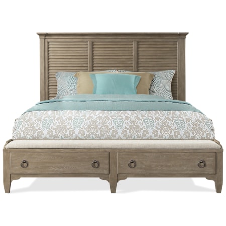 Queen Louver Storage Bed