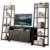 Riverside Furniture Perspectives Entertainment Wall Unit with Console and Leaning Bookcases