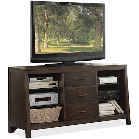 Canted TV Console 