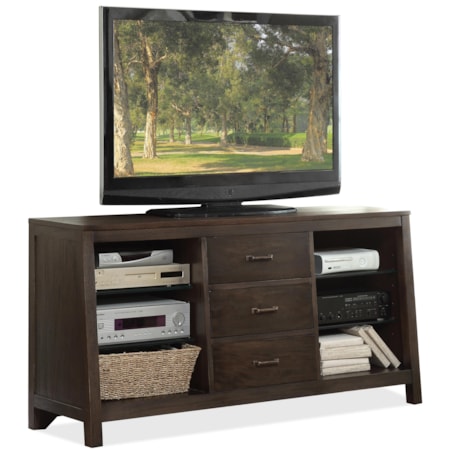 Canted TV Console