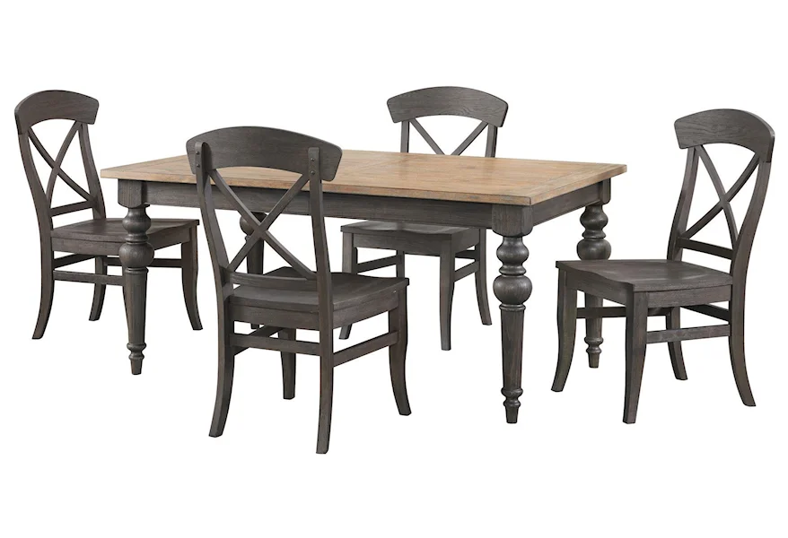 Mix and Match Mix and Match 5-Piece Dining Set by Riverside Furniture at Morris Home
